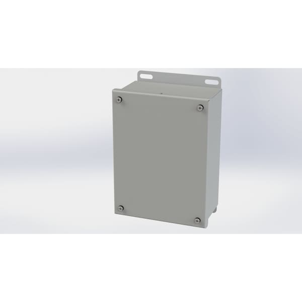 Captive Screws Electrical Enclosures, 8.13 in H, 3-1/2 in D, 6 in W, NEMA 3R, 4, 12, 13